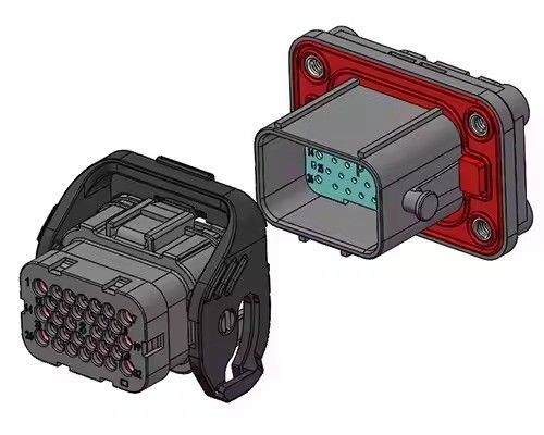 Neopower 32-pin hybride IP67 EV Power & Signal Connector (6x13A Power, 26x5A Signal)
