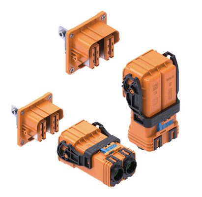 Neopower 2 Pin High Voltage Hybrid Power Connector 400A 1000V met HVIL en 360° Shielding