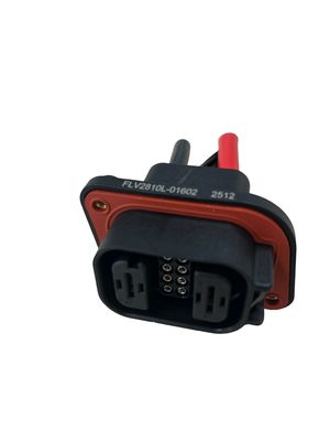 FLV2+8 High-Temp Hybrid Connector 80A 600VAC Zwarte ABS-behuizing voor industriële voertuigen