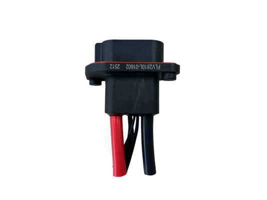 FLV2+8 High-Temp Hybrid Connector 80A 600VAC Zwarte ABS-behuizing voor industriële voertuigen