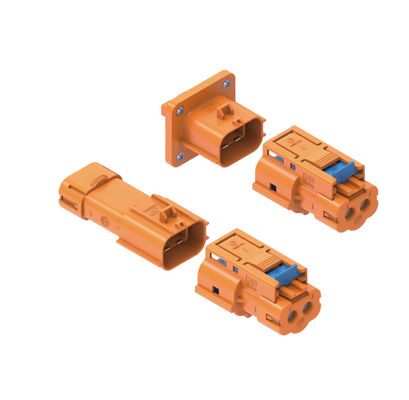 Neopower 800V 20A High-Voltage EV 2-Pin Power Connector met HVIL, 360° Shielding & IP6K9K Rating