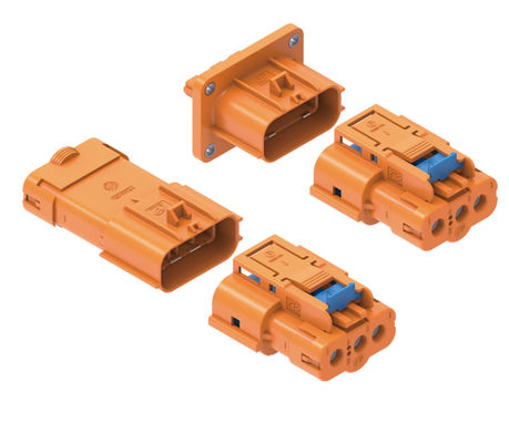 Neopower Secure-Lock 3 Pin Automotive Power & Signal Connector, 800V/16A, waterdicht IP67, HVIL