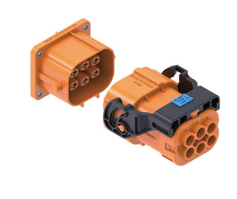 Neopower 6-Pin High Voltage 1000V 35A Automotive Power en Signal Connector met 360° Shielding