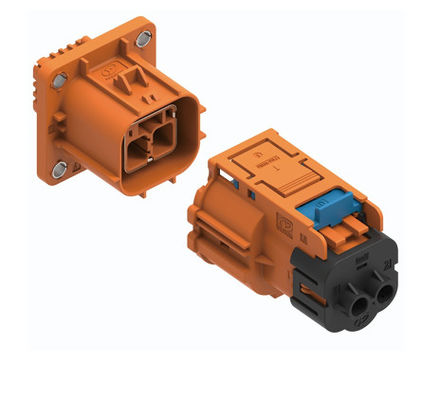 Neopower 2-pins Hoogspannings Elektrische Connector 40A 1000V met HVIL, Poka-Yoke & 360° Afscherming