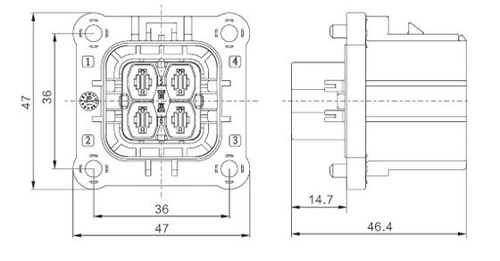 Neopower 800V Hoogspanningsconnector | IP67 Waterdichte Automotive Connector